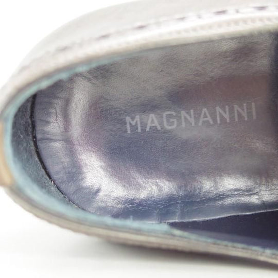 極上★(スペイン製)マグナーニ SIZE 41【ブラックラピド製法★クォーターブローグ】16035/カーフ/灰〜茶/メンズ/MAGNANNI★e393