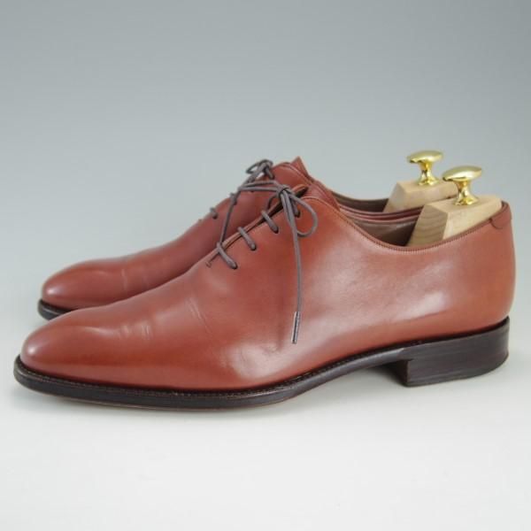 極上★(スペイン製)カルミナ SIZE 6【トレーディングポスト別注★Trading Post】14484/ホールカット/カーフ/赤茶/メンズ/CARMINA★e394