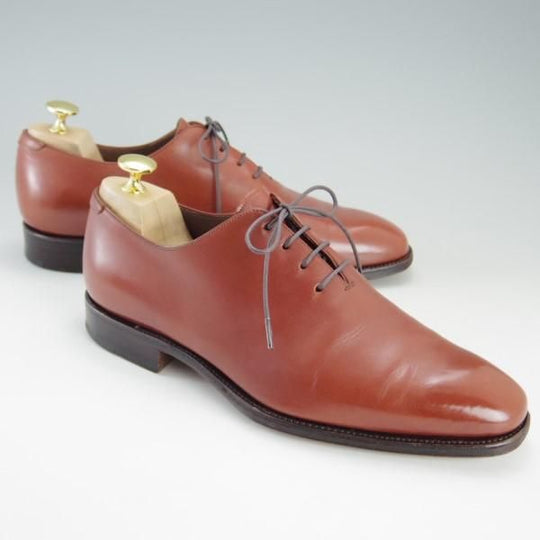 極上★(スペイン製)カルミナ SIZE 6【トレーディングポスト別注★Trading Post】14484/ホールカット/カーフ/赤茶/メンズ/CARMINA★e394