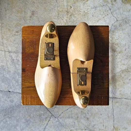 極上★(英)DUNKELMAN/ダンケルマン SIZE 7【ヒンジ式シューツリー★(英)DASCO社/ダスコ】木製シューキーパー/メンズ★e396