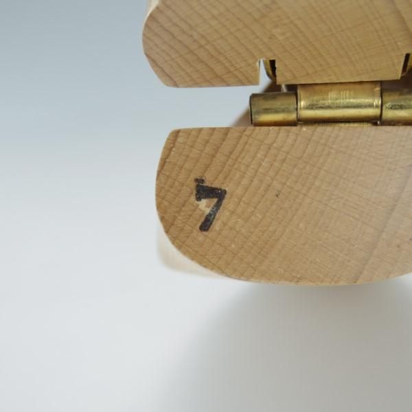 極上★(英)DUNKELMAN/ダンケルマン SIZE 7【ヒンジ式シューツリー★(英)DASCO社/ダスコ】木製シューキーパー/メンズ★e396