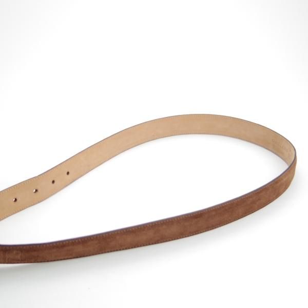 美品★(英)ガジアーノ&ガーリング 85cm/34インチ【★スエード/ベルト】本革/茶/メンズ/GAZIANO&GIRLING★e400