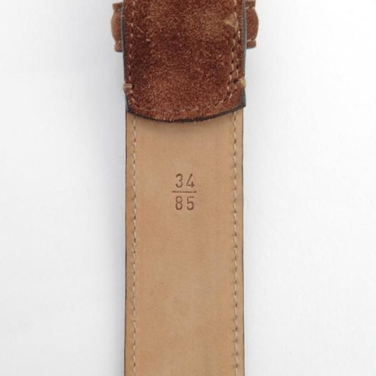 美品★(英)ガジアーノ&ガーリング 85cm/34インチ【★スエード/ベルト】本革/茶/メンズ/GAZIANO&GIRLING★e400