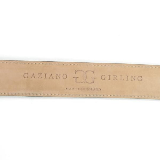 美品★(英)ガジアーノ&ガーリング 85cm/34インチ【★スエード/ベルト】本革/茶/メンズ/GAZIANO&GIRLING★e400