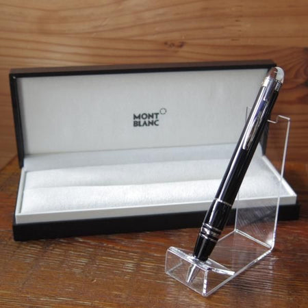 ほぼ未使用★(独)モンブラン/MONTBLANC【定番★スターウォーカー/ボールペン】レジン/黒/StarWalker★e403