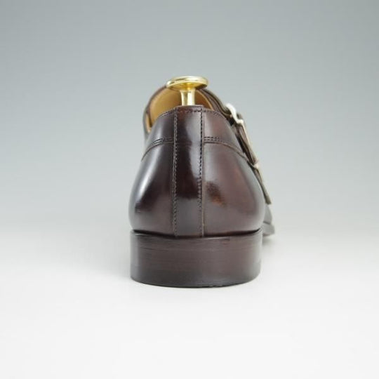 極美品★(スペイン製)マグナーニ SIZE 40【ボロネーゼ製法★ダブルモンク/15058】CATALUX/カーフ/濃茶/メンズ/MAGNANNI★e406