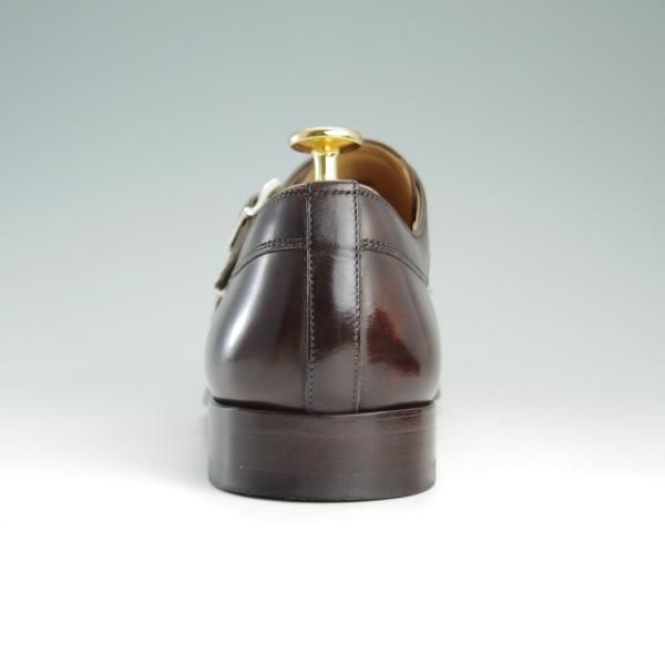 極美品★(スペイン製)マグナーニ SIZE 40【ボロネーゼ製法★ダブルモンク/15058】CATALUX/カーフ/濃茶/メンズ/MAGNANNI★e406