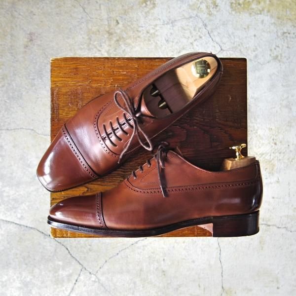 極美品★(英)アルフレッド・サージェント 6F【上級★エクスクルーシブライン/クォーターブローグ】WILSON/カーフ/Alfred Sargent★e409