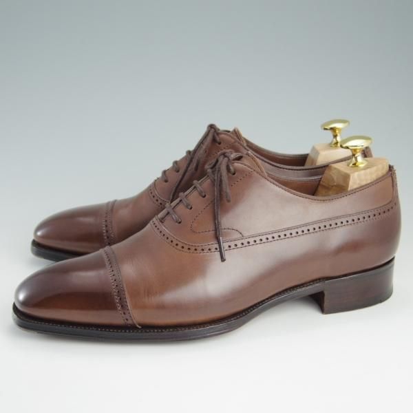 極美品★(英)アルフレッド・サージェント 6F【上級★エクスクルーシブライン/クォーターブローグ】WILSON/カーフ/Alfred Sargent★e409