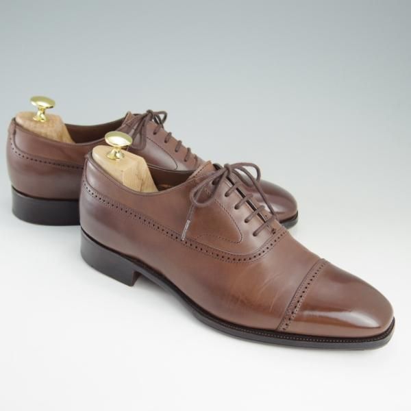 極美品★(英)アルフレッド・サージェント 6F【上級★エクスクルーシブライン/クォーターブローグ】WILSON/カーフ/Alfred Sargent★e409