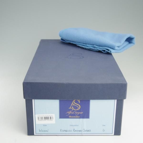 極美品★(英)アルフレッド・サージェント 6F【上級★エクスクルーシブライン/クォーターブローグ】WILSON/カーフ/Alfred Sargent★e409