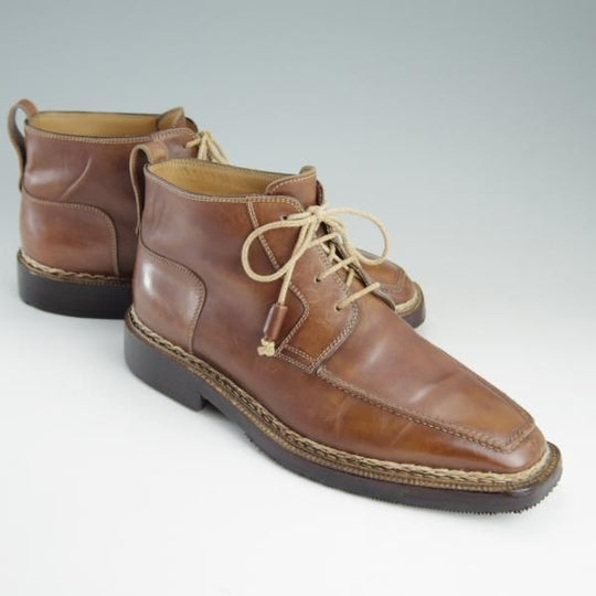 極上★(伊)STEFANO BI/ステファノビ SIZE 6【貴重★ノルベジェーゼ製法/(仏)L'ECLAIREUR別注】ブーツ/カーフ/茶/メンズ★e411