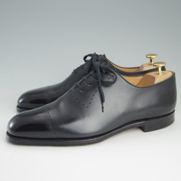 極上★(英)グレンソン 7F【貴重★footmaster/フットマスター】33279-01/ホールカット/カーフ/黒/メンズ/GRENSON★e413