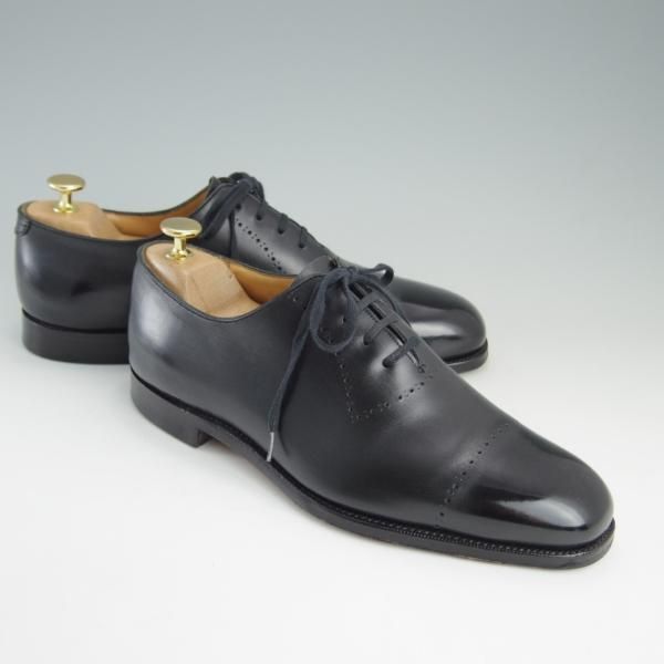 極上★(英)グレンソン 7F【貴重★footmaster/フットマスター】33279-01/ホールカット/カーフ/黒/メンズ/GRENSON★e413