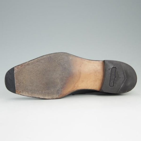 極上★(英)グレンソン 7F【貴重★footmaster/フットマスター】33279-01/ホールカット/カーフ/黒/メンズ/GRENSON★e413