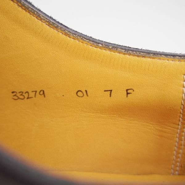 極上★(英)グレンソン 7F【貴重★footmaster/フットマスター】33279-01/ホールカット/カーフ/黒/メンズ/GRENSON★e413