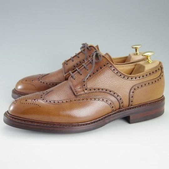 極美品★クロケット&ジョーンズ 8.5E【定価￥92,880-★ダイナイトソール仕様/PEMBROKE】325ラスト/ペンブローク/茶/Crockett&Jones★e415