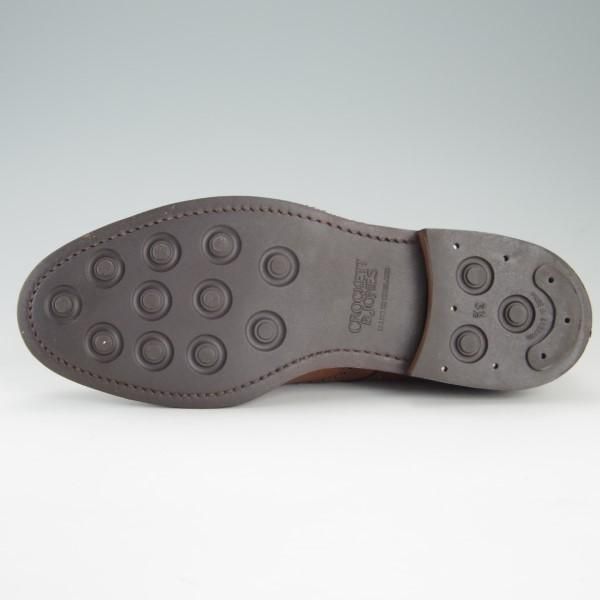 極美品★クロケット&ジョーンズ 8.5E【定価￥92,880-★ダイナイトソール仕様/PEMBROKE】325ラスト/ペンブローク/茶/Crockett&Jones★e415