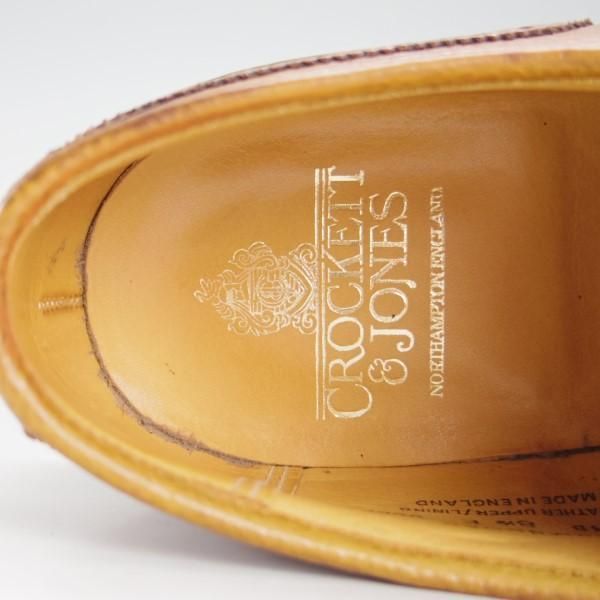 極美品★クロケット&ジョーンズ 8.5E【定価￥92,880-★ダイナイトソール仕様/PEMBROKE】325ラスト/ペンブローク/茶/Crockett&Jones★e415
