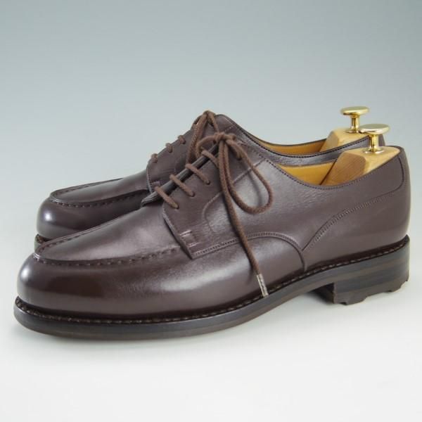 極美品★J.M.ウェストン 7E【定価￥124,200-★ゴルフ/GOLF】641/31ラスト/Uチップ/カーフ/濃茶/メンズ/Weston/ウエストン★e417