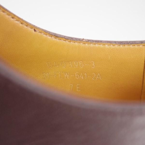 極美品★J.M.ウェストン 7E【定価￥124,200-★ゴルフ/GOLF】641/31ラスト/Uチップ/カーフ/濃茶/メンズ/Weston/ウエストン★e417