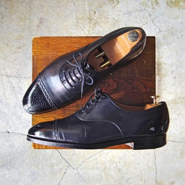 極上★ジョンロブ 7.5EE【貴重★(英)ポールスミス別注/8695ラスト】WESTBOURNE/セミブローグ/ミュージアムカーフ/メンズ/JOHN LOBB★e418