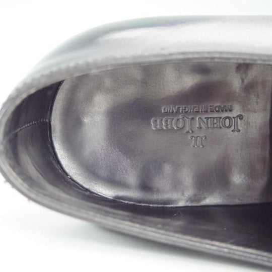 美品★ジョンロブ 7.5E【貴重★フィリップ2のダービー仕様/7000ラスト】Philip 2 DERBY/パンチドキャップトゥ/カーフ/黒/JOHN LOBB★e419