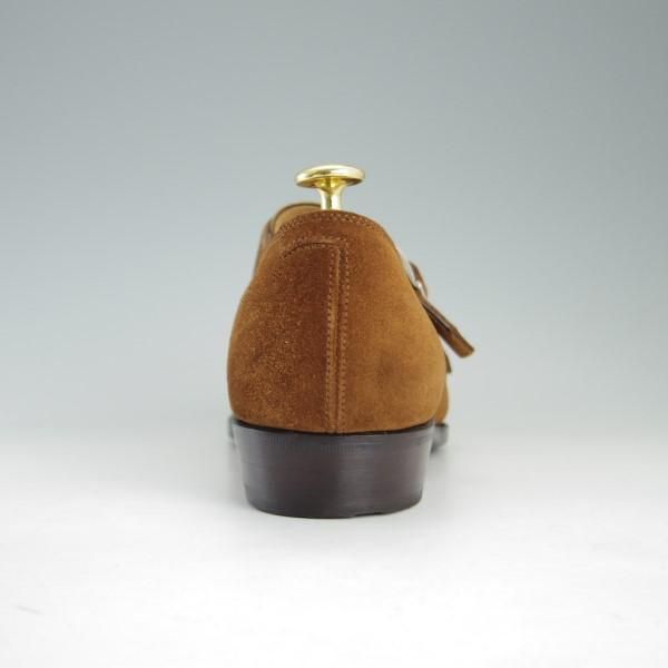 極上★(福岡)Corno blu/コルノブルゥ SIZE 8【グッドイヤーウェルテッド製法★セントラル製】ダブルモンク/スエード/茶/メンズ★e420