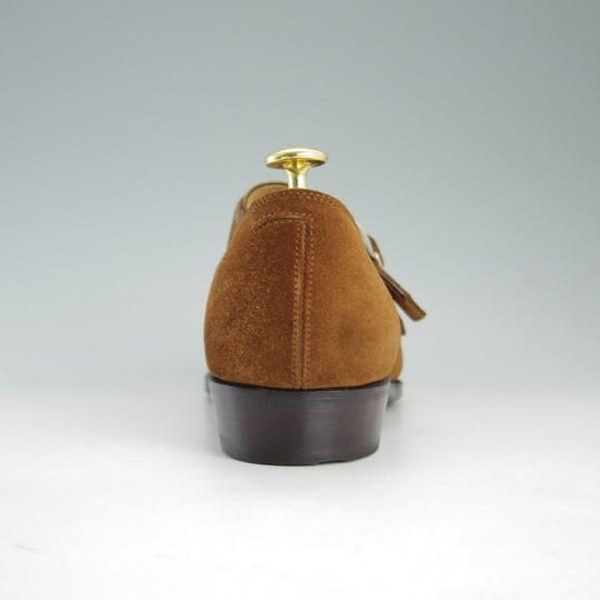 極上★(福岡)Corno blu/コルノブルゥ SIZE 8【グッドイヤーウェルテッド製法★セントラル製】ダブルモンク/スエード/茶/メンズ★e420