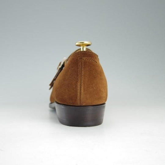 極上★(福岡)Corno blu/コルノブルゥ SIZE 8【グッドイヤーウェルテッド製法★セントラル製】ダブルモンク/スエード/茶/メンズ★e420