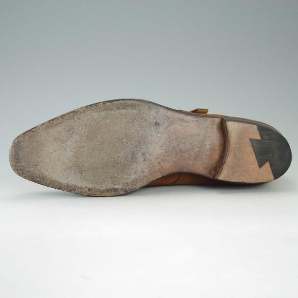 極上★(福岡)Corno blu/コルノブルゥ SIZE 8【グッドイヤーウェルテッド製法★セントラル製】ダブルモンク/スエード/茶/メンズ★e420