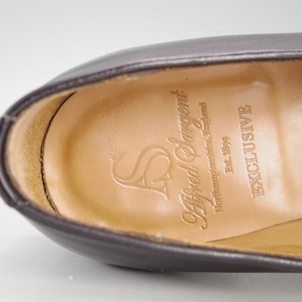 極上★(英)アルフレッド・サージェント 8EX【上級★エクスクルーシブライン/ローファー】カーフ/黒/メンズ/Alfred Sargent★e421