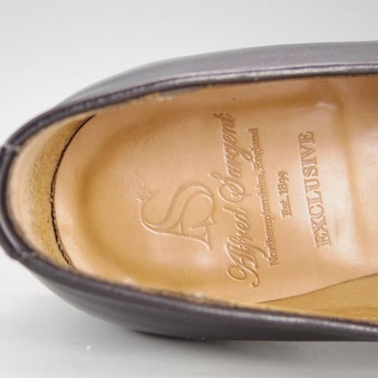 極上★(英)アルフレッド・サージェント 8EX【上級★エクスクルーシブライン/ローファー】カーフ/黒/メンズ/Alfred Sargent★e421