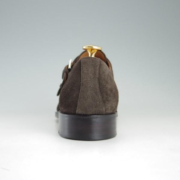 極上★(スペイン製)YANKO/ヤンコ SIZE 7【グッドイヤーウェルテッド製法★ダブルモンク】14453/スエード/濃茶/メンズ★e422