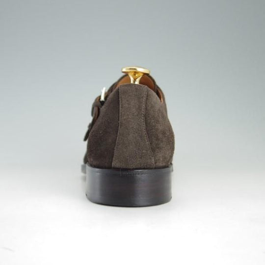 極上★(スペイン製)YANKO/ヤンコ SIZE 7【グッドイヤーウェルテッド製法★ダブルモンク】14453/スエード/濃茶/メンズ★e422