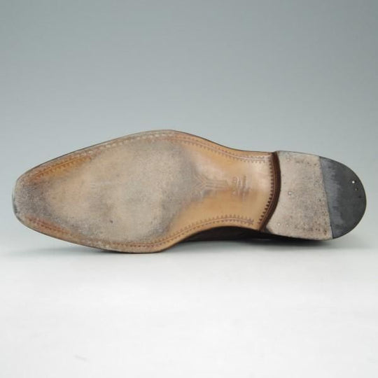 極上★(スペイン製)YANKO/ヤンコ SIZE 7【グッドイヤーウェルテッド製法★ダブルモンク】14453/スエード/濃茶/メンズ★e422