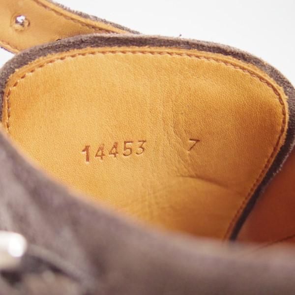 極上★(スペイン製)YANKO/ヤンコ SIZE 7【グッドイヤーウェルテッド製法★ダブルモンク】14453/スエード/濃茶/メンズ★e422