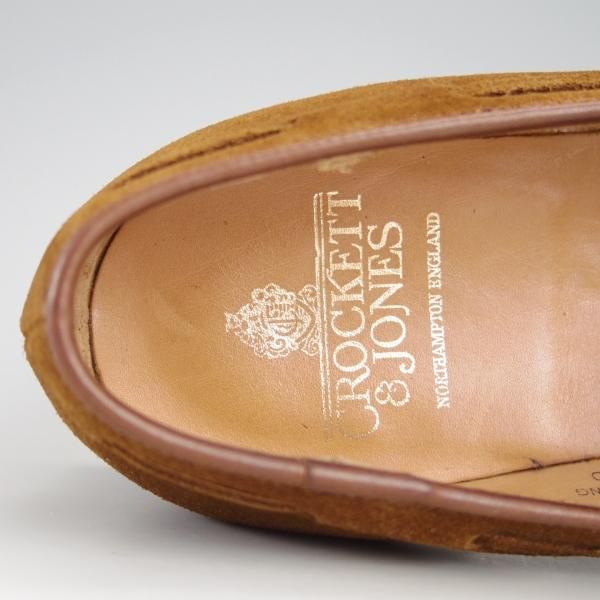 美品★クロケット&ジョーンズ 6.5E【定番★キャベンディッシュ3/CAVENDISH 3】375ラスト/タッセルローファー/茶/Crockett&Jones★e425
