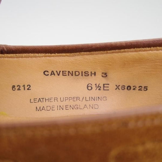 美品★クロケット&ジョーンズ 6.5E【定番★キャベンディッシュ3/CAVENDISH 3】375ラスト/タッセルローファー/茶/Crockett&Jones★e425
