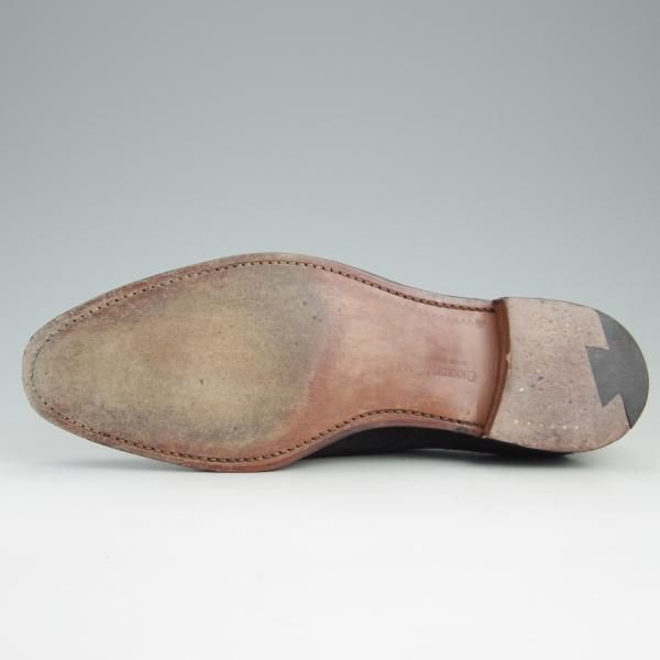 極美品★クロケット&ジョーンズ 6.5E【定価￥85,320-★モンクストラップ/MALVERN】341ラスト/スエード/黒/メンズ/Crockett&Jones★e426