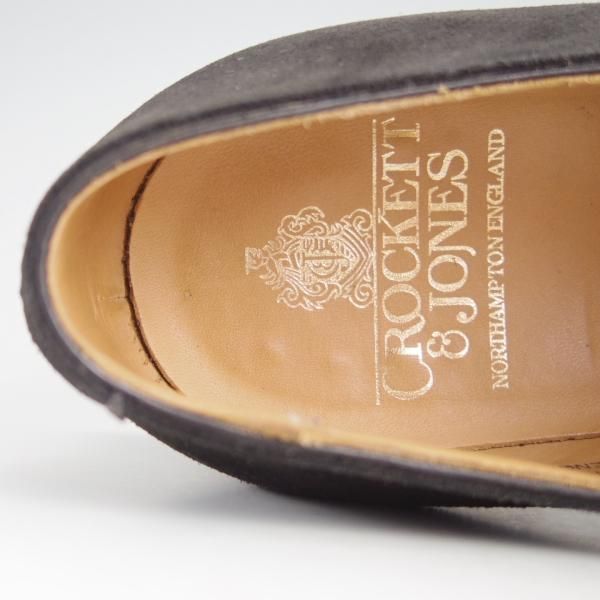 極美品★クロケット&ジョーンズ 6.5E【定価￥85,320-★モンクストラップ/MALVERN】341ラスト/スエード/黒/メンズ/Crockett&Jones★e426