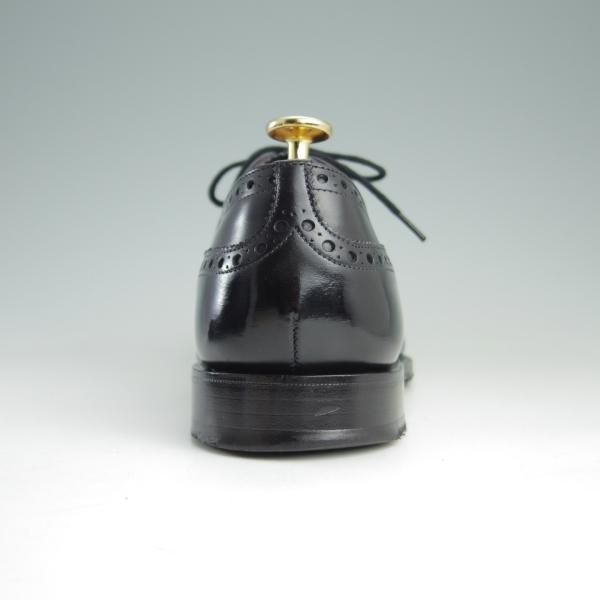 美品★チャーチ 55F/UK5.5【定価￥89,640-★ディプロマット/DIPLOMAT】173ラスト/5都市ロゴ/セミブローグ/黒/メンズ/Church's★e427