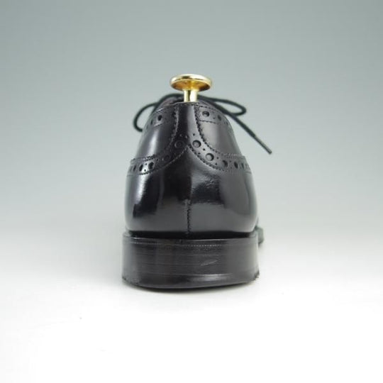 美品★チャーチ 55F/UK5.5【定価￥89,640-★ディプロマット/DIPLOMAT】173ラスト/5都市ロゴ/セミブローグ/黒/メンズ/Church's★e427