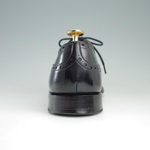 美品★チャーチ 55F/UK5.5【定価￥89,640-★ディプロマット/DIPLOMAT】173ラスト/5都市ロゴ/セミブローグ/黒/メンズ/Church's★e427