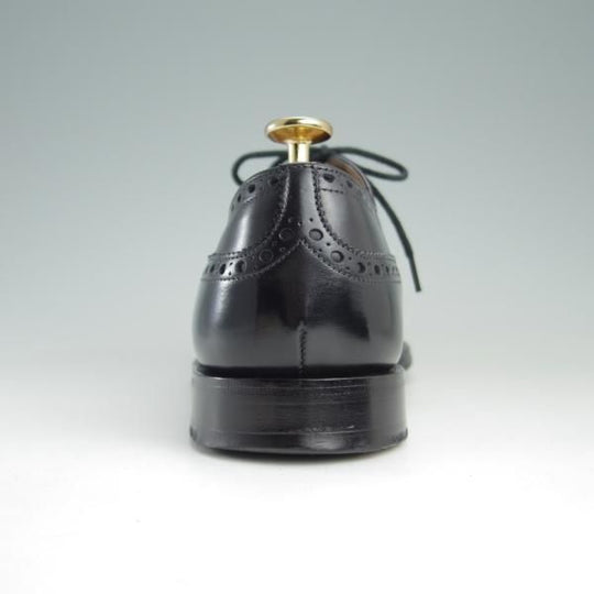 美品★チャーチ 55F/UK5.5【定価￥89,640-★ディプロマット/DIPLOMAT】173ラスト/5都市ロゴ/セミブローグ/黒/メンズ/Church's★e427