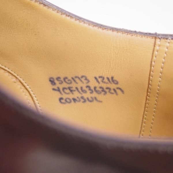 極上★チャーチ 85G/UK8.5【定価￥130,900-★コンサル/CONSUL】173ラスト/ストレートチップ/ポリッシュドバインダーカーフ/Church's★e428