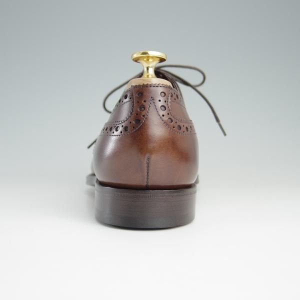 新品★エドワードグリーン 6E【定価￥171,720-★カドガン/CADOGAN/202ラスト】セミブローグ/カーフ/茶/メンズ/EDWARD GREEN★e430