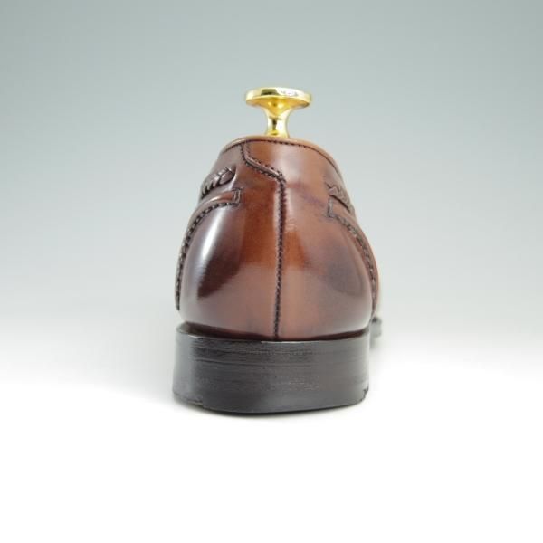 極上★エドワードグリーン 6.5E【定価￥176,040-★タッセルローファー/BELGRAVIA/184ラスト】カーフ/茶/メンズ/EDWARD GREEN★e432