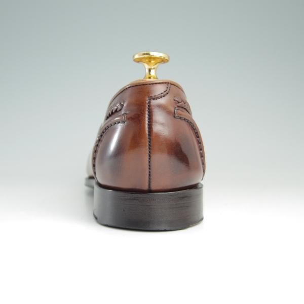 極上★エドワードグリーン 6.5E【定価￥176,040-★タッセルローファー/BELGRAVIA/184ラスト】カーフ/茶/メンズ/EDWARD GREEN★e432