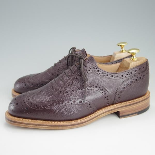 新品★(英)サンダース製 UK6.5【定価￥62,640-★Traditional Weatherwear別注】フルブローグ/グレインレザー/メンズ/SANDERS★e433